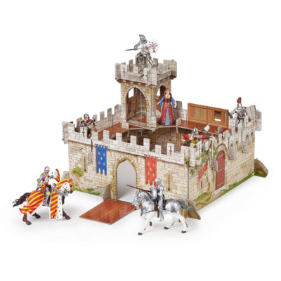 Château du Prince Philippe Papo mis en scène avec chevaliers et personnages médiévaux