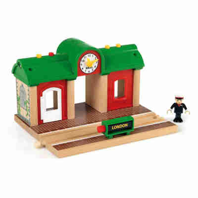 Gare Principale à Enregistreur Vocal BRIO avec figurine contrôleur