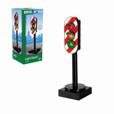 Feux Tricolores Lumineux BRIO allumés pour circuit train