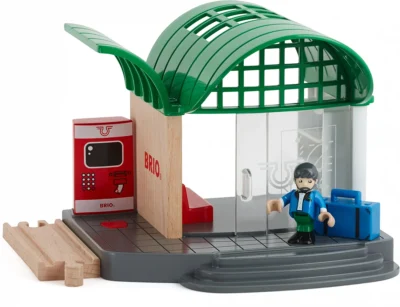 Gare sonore BRIO avec personnage et distributeur de billets