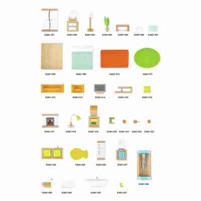 Mobilier et accessoires de la Maison toute saison Hape E3401 pour aménager les différentes pièces