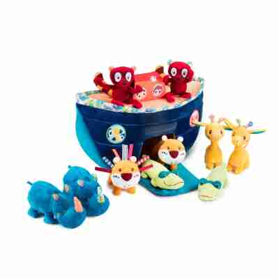 Ma première arche de Noé Lilliputiens avec bateau en tissu et dix animaux en peluche