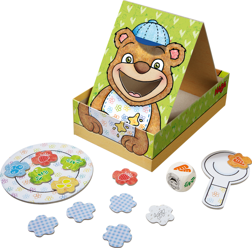 Une cuillère pour Martin 5 Contenu du jeu Une cuillère pour Martin avec ourson 3D et accessoires