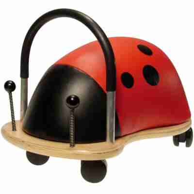 Porteur Wheely Bug Coccinelle rouge et noir vu de profil