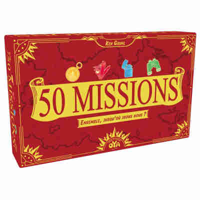 Boîte du jeu de cartes coopératif 50 Missions de Oya