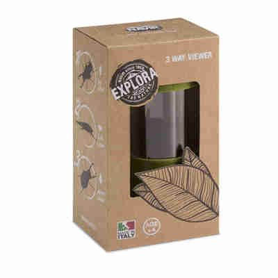 Boîte d’observation Triple Vue dans son emballage carton recyclé