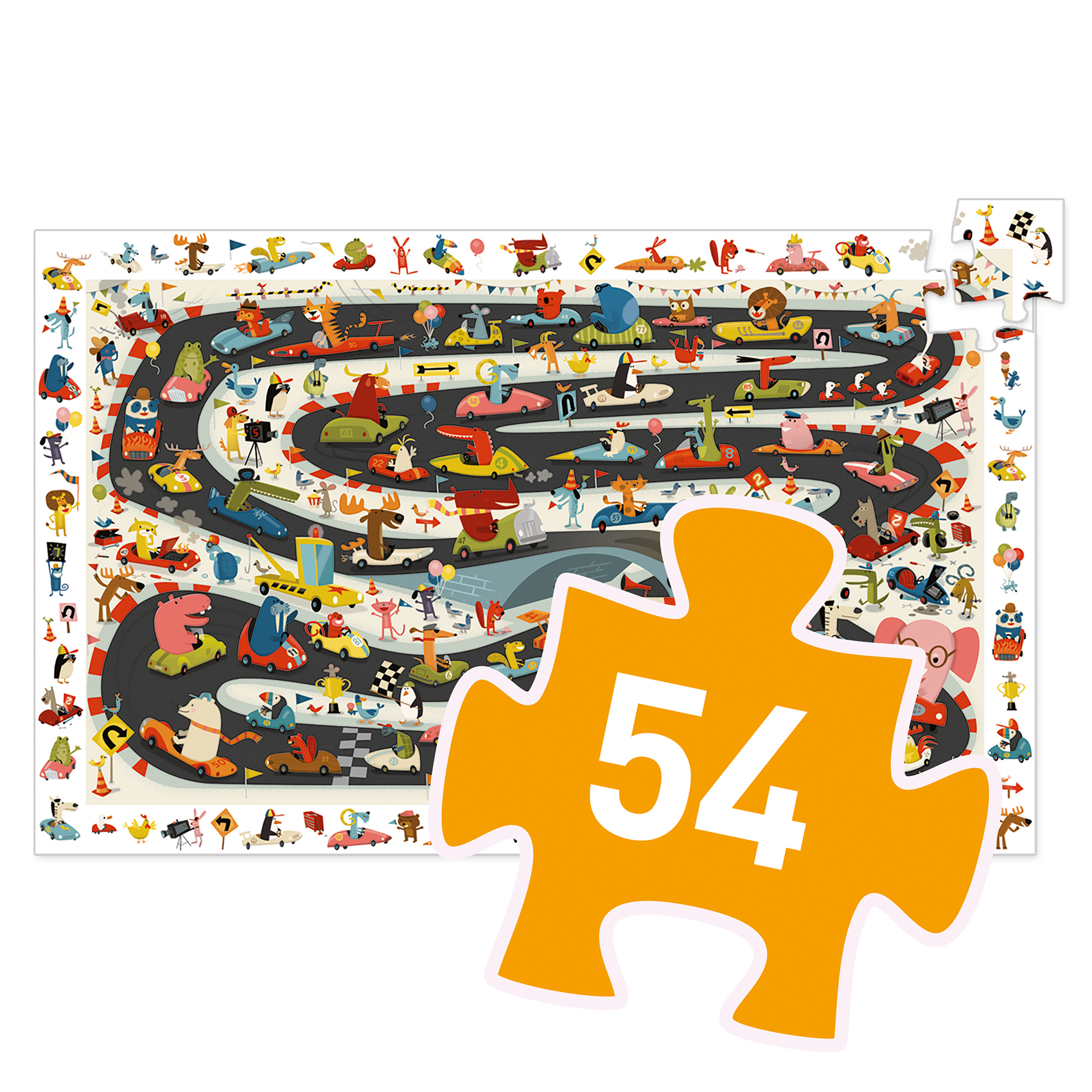 Puzzle observation - Rallye automobile - 54 pcs 4 Puzzle observation - Rallye automobile - 54 pcs – Image 4