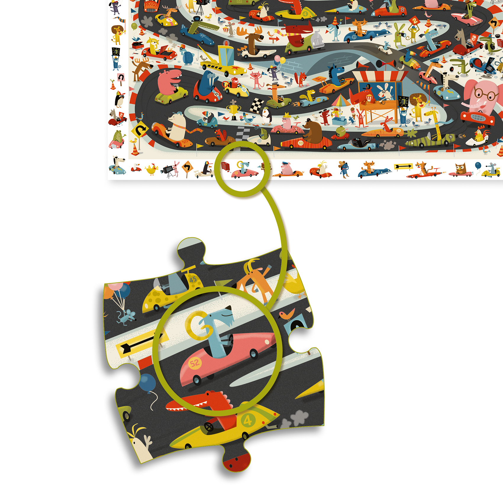 Puzzle observation - Rallye automobile - 54 pcs 3 Puzzle observation - Rallye automobile - 54 pcs – Image 3
