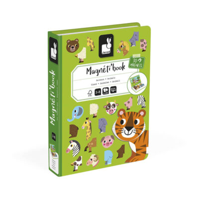 Coffret vert Magnéti'book animaux Janod J02723 avec 30 magnets