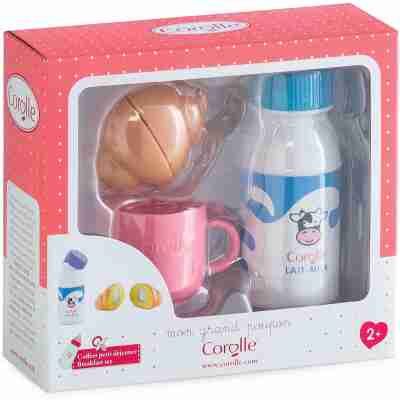 Boîte du Coffret Petit-Déjeuner Corolle avec bouteille de lait, tasse et croissant