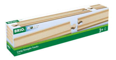 Boîte des Rails Droits Longs BRIO 216 mm référence 33341
