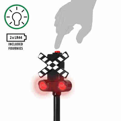 Feu de passage à niveau BRIO avec lumières clignotantes