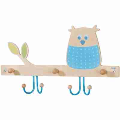 Porte-manteau mural enfant HABA motif hibou pour chambre d’enfant