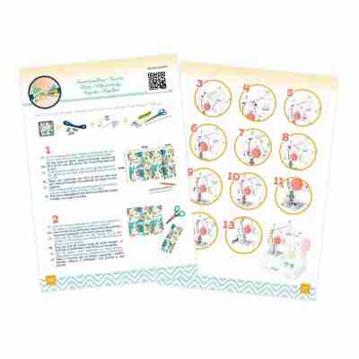 Notice illustrée de la machine à coudre enfant Buki avec tutoriels couture