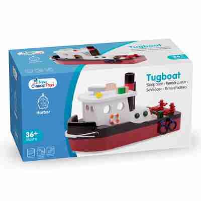 Boîte du bateau remorqueur New Classic Toys 10905 de la gamme Harbor Line