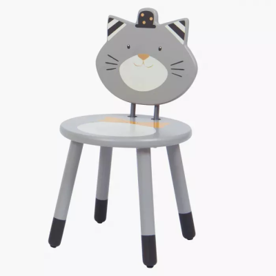 Chaise grise Fernand – Les Moustaches