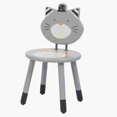 Chaise grise Fernand – Les Moustaches