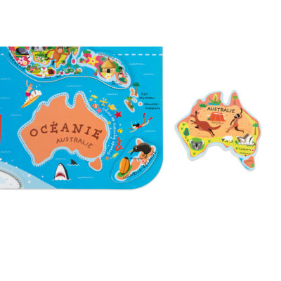 Pièce magnétique Australie du Puzzle du monde Janod