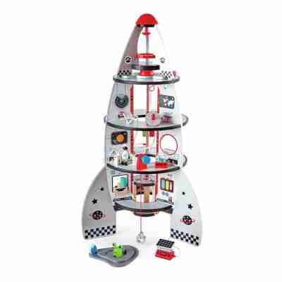 Boîte de la fusée spatiale géante Hape Four-Stage Rocket Ship E3021