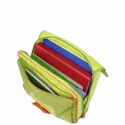 Grand compartiment du cartable Walter contenant cahiers et classeurs