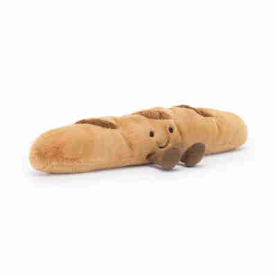 Peluche baguette Jellycat Amuseables avec visage brodé