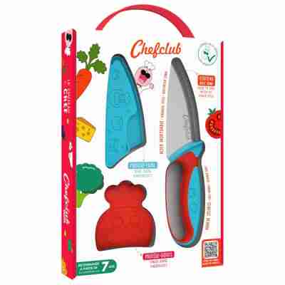 Le Couteau du chef Chefclub Kids - Bleu & Rouge