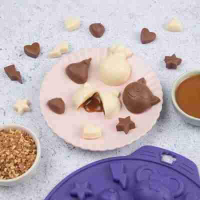 Chocolats maison réalisés avec le moule Chefclub Friends