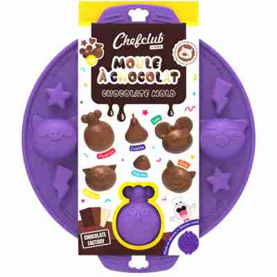 Emballage du moule à chocolat Chefclub Friends violet