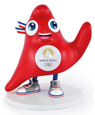 Figurine Mascotte Officielle Paris 2024 - 25,5 Cm
