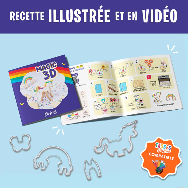 Emporte-pièces - Licorne & Arc-en-Ciel 3D 4 Emporte-pièces - Licorne & Arc-en-Ciel 3D – Image 4