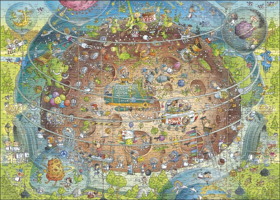 Puzzle Funky Zoo - Cosmic Habitat - 1000 Pièces 2 Puzzle Funky Zoo - Cosmic Habitat - 1000 Pièces – Image 2