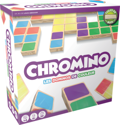 Boîte du jeu Chromino – Les Dominos de Couleur