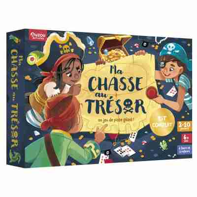 Coffret Ma chasse au trésor Auzou thème pirates pour enfants dès 6 ans