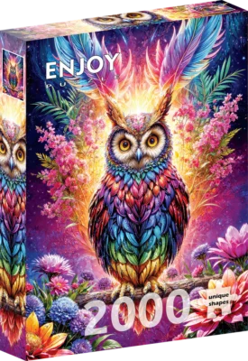 Puzzle Enjoy – Neon Owl – 2000 pièces