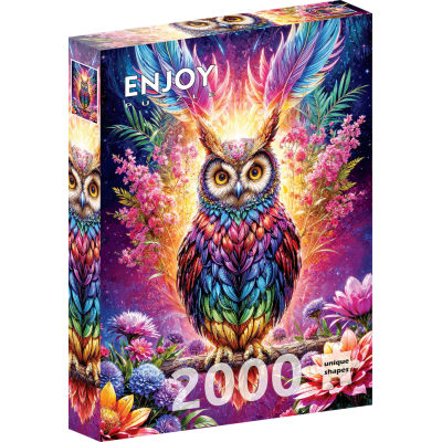 Puzzle Enjoy – Neon Owl – 2000 pièces