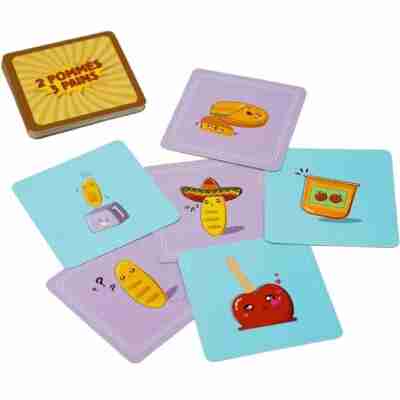 Contenu du jeu 2 Pommes 3 Pains avec les différentes cartes