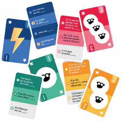 Ptit Loustic – Magasin de jeux et jouets à Saint-Étienne 155 Cartes du jeu Mouton Mouton avec exemples de défis