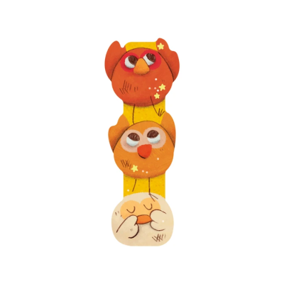 Lettre bois I jaune – L’alphabet