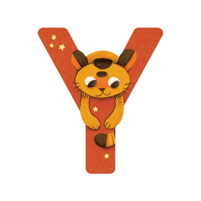 Lettre bois Y orange – L’alphabet