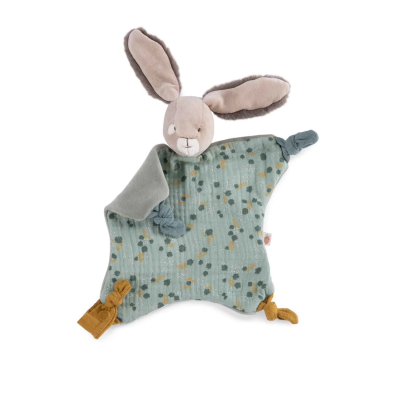 Doudou Lapin sauge – Trois Petits Lapins