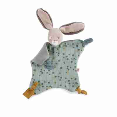 Doudou Lapin sauge – Trois Petits Lapins