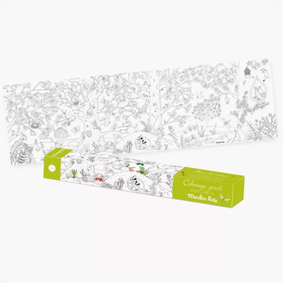 Coloriage géant Le Botaniste – Le Jardin du Moulin en grand format