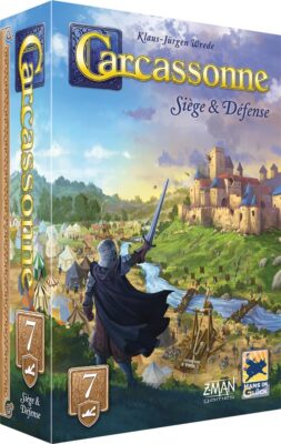 Boîte de l’extension Carcassonne : Siège et Défense – vue de face