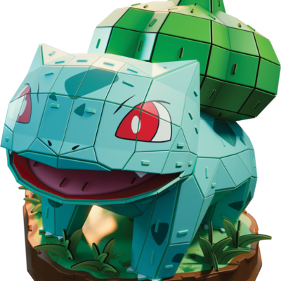 Maquette 4D Build Bulbizarre Pokémon vue de face