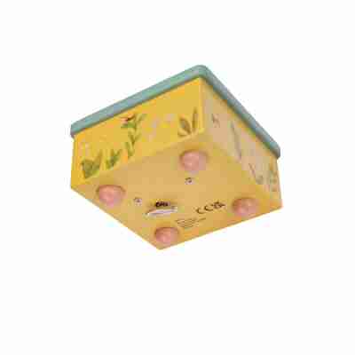 Boîte à musique Trois petits lapins – vue du dessous avec mécanisme