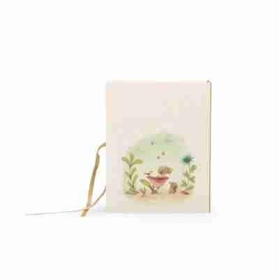 Coffret naissance Trois petits lapins – vue arrière avec illustrations