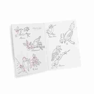 Contenue cahier d’activités du coffret Découverte oiseaux Moulin Roty