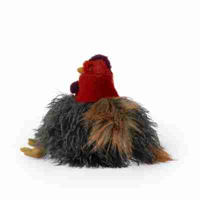 Peluche Poule Moulin Roty Tout autour du monde vue de profil