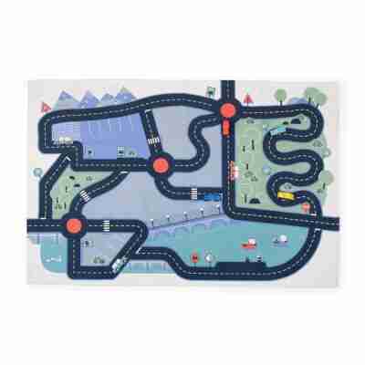 Tapis circuit de voitures Avenue du Moulin Moulin Roty vu de dessus
