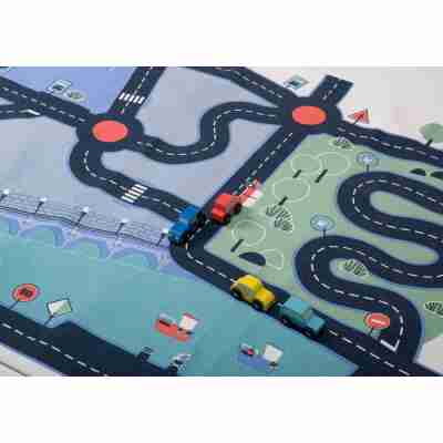 Tapis de jeu circuit de voitures pour enfant